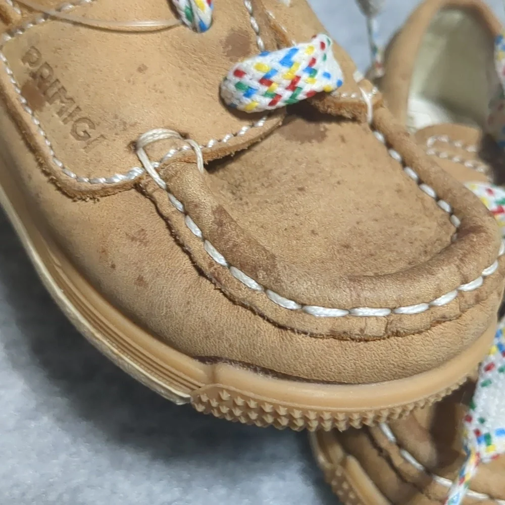 Primigi Toddler Leather Toddler Moccasins Shoes Size EU 18 US3 NWOT